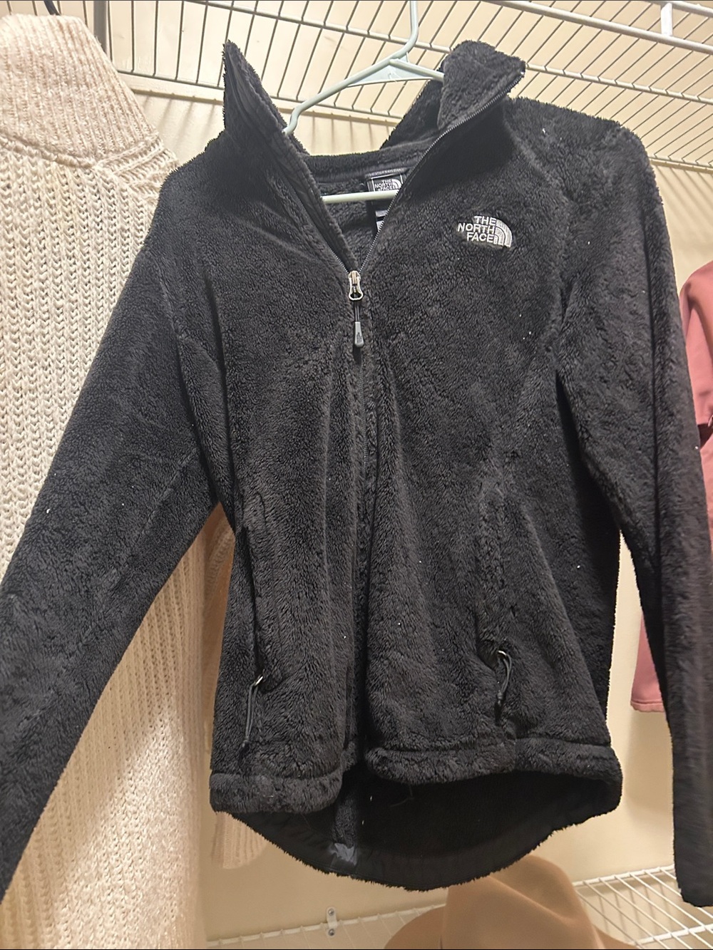 The North Face Woman’s Black Fuzzy Full-Zip Jacket